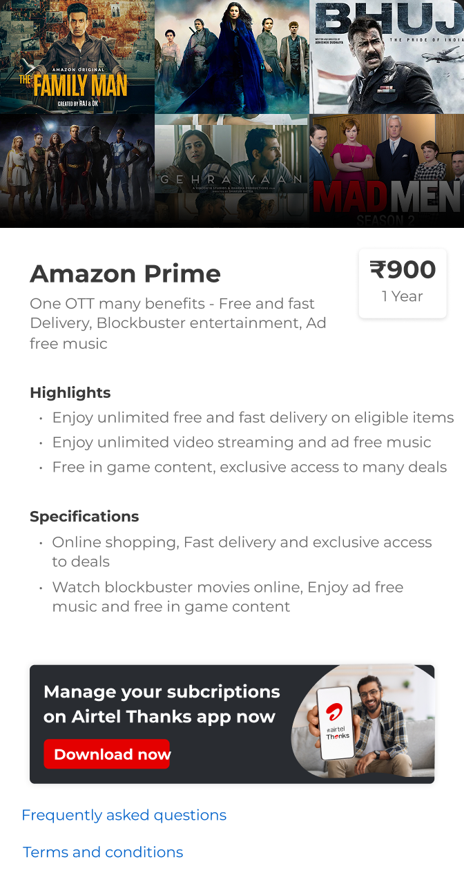Bottom sheet – Amazon Prime